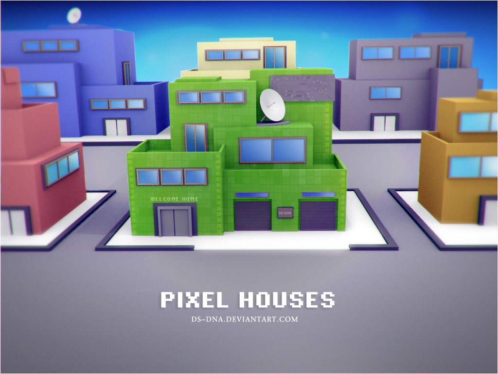 Pixel houses preview image 1